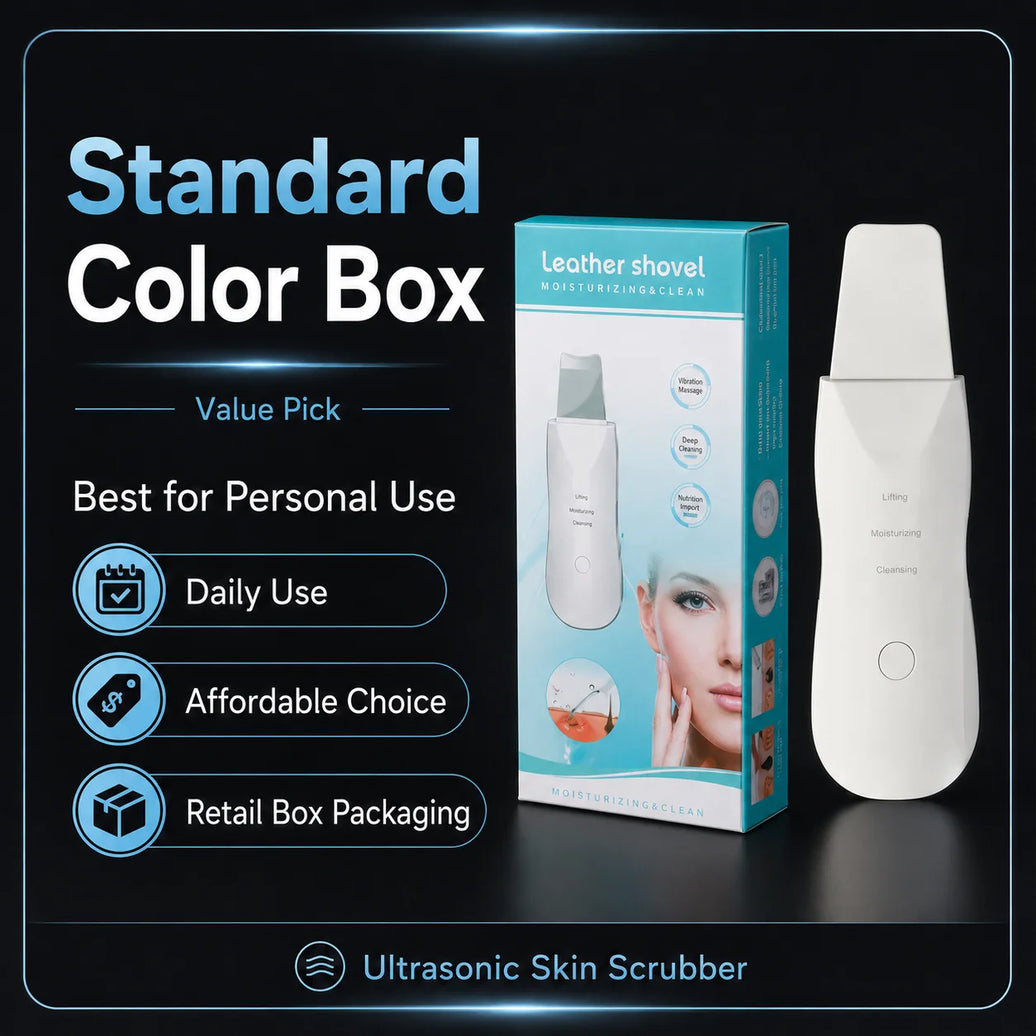 Ultrasonic Skin Scrubber Blackhead Remover Deep Pore Cleaner Facial Cleansing Device Exfoliator