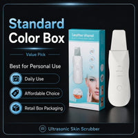 Ultrasonic Skin Scrubber Blackhead Remover Deep Pore Cleaner Facial Cleansing Device Exfoliator