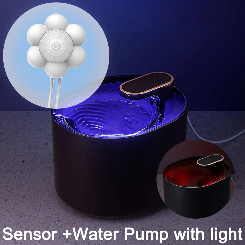 Fuente de Agua Automática 3L para Mascotas | Sensor de Movimiento