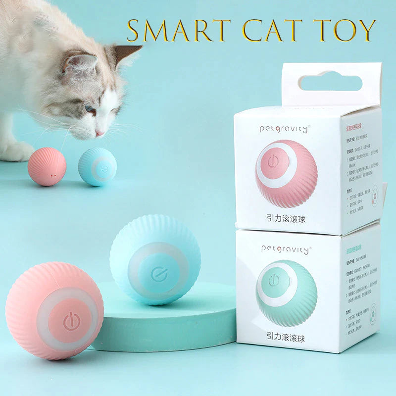 Pelota Interactiva Automática para Mascotas | Juguete Inteligente con Movimiento