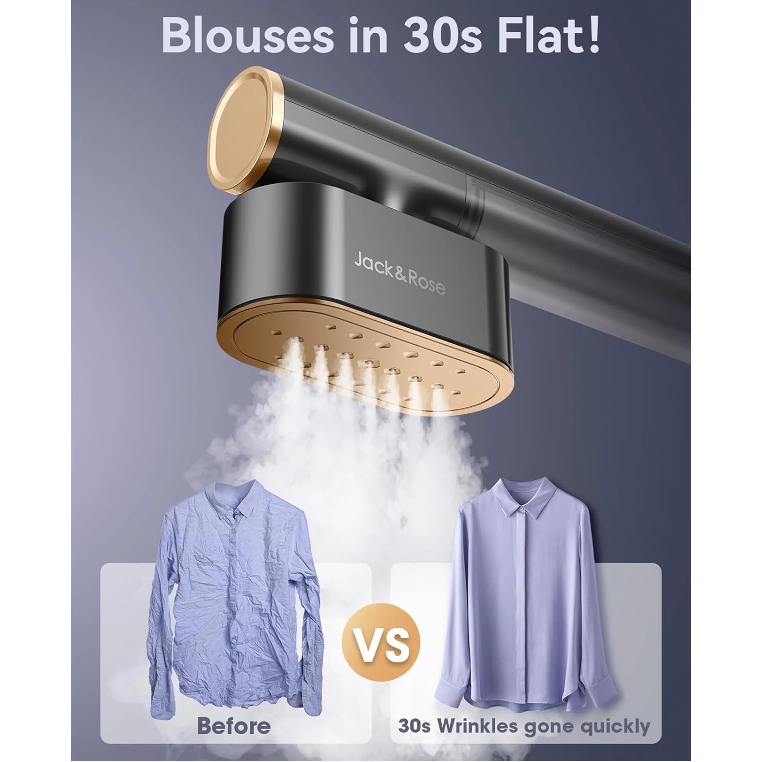 Plancha y Vaporizador de Ropa 2 en 1 Portátil para Viajes