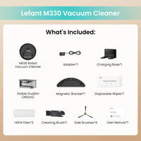 M330 Robot Vacuum and Mop with Lidar Navigation, 450Ml Visible Dustbin with Obstacle Avoidance, Perfect for Hardwood Carpets