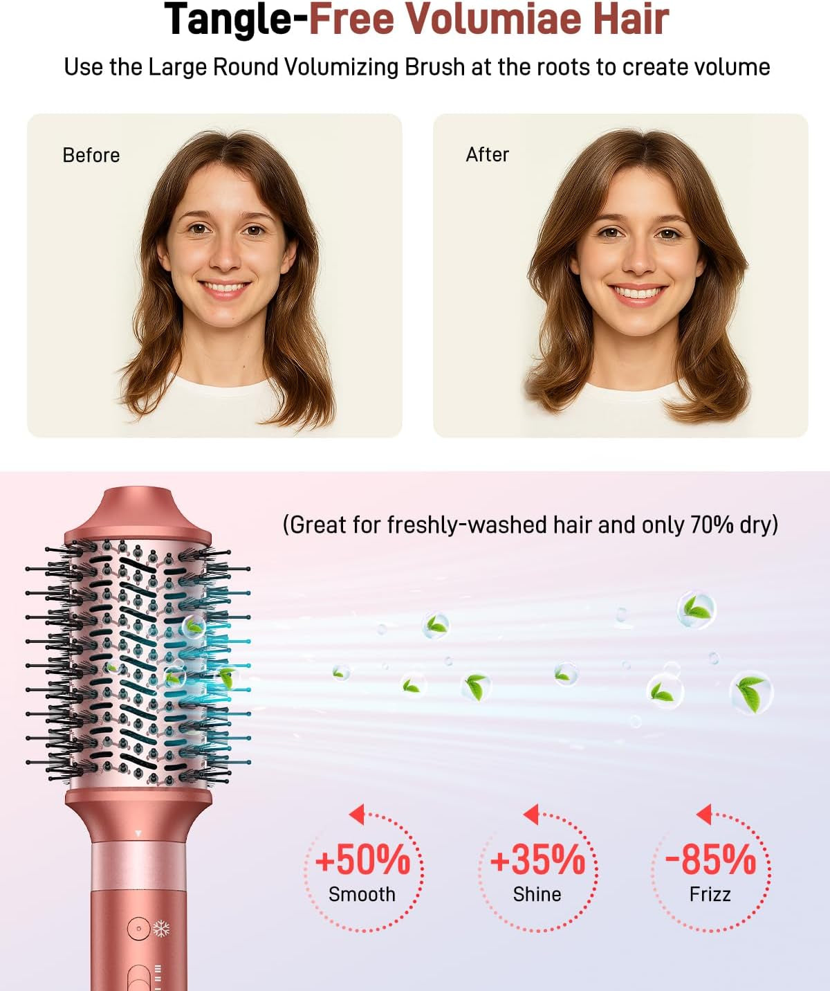 High-Speed Hair Dryer Brush - Hot Air Styler Multi Hair Styler