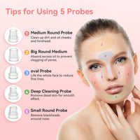 Blackhead Remover Pore Vacuum, USB Rechargeable Face Pore Cleaner Tool