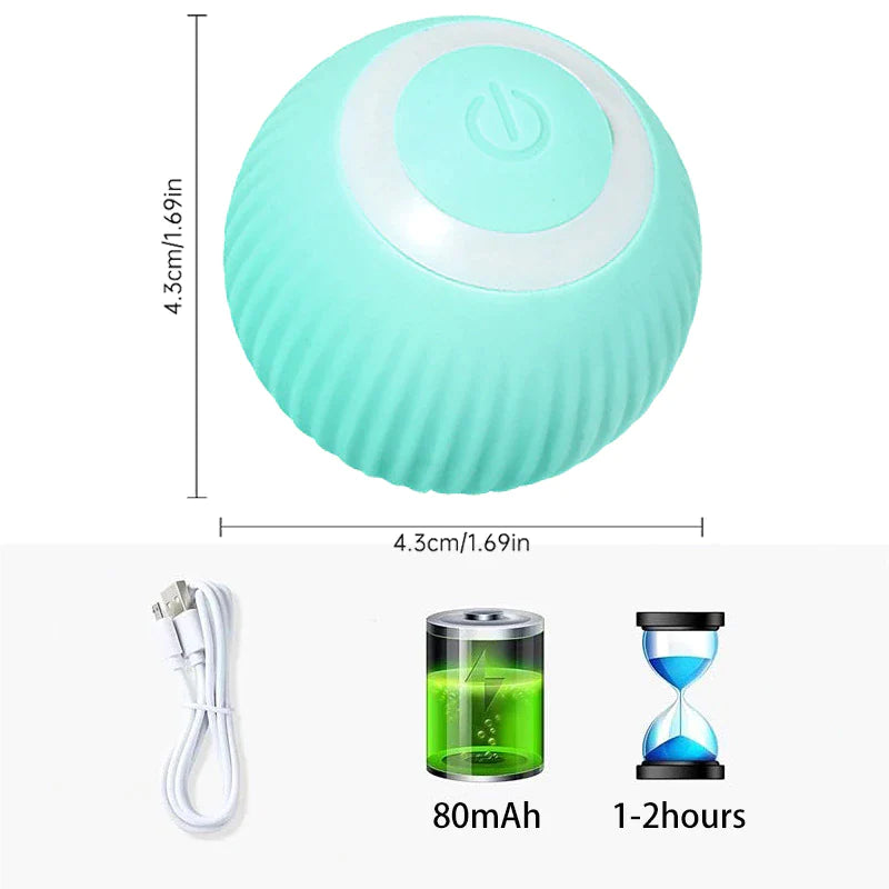 Pelota Interactiva Automática para Mascotas | Juguete Inteligente con Movimiento