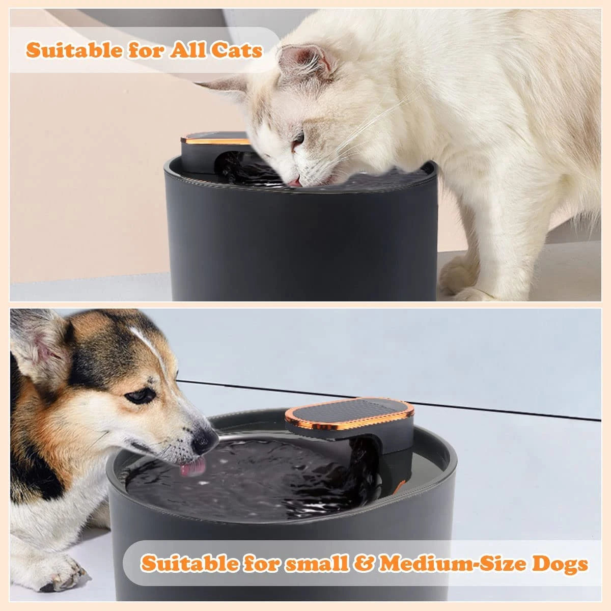 Fuente de Agua Automática 3L para Mascotas | Sensor de Movimiento