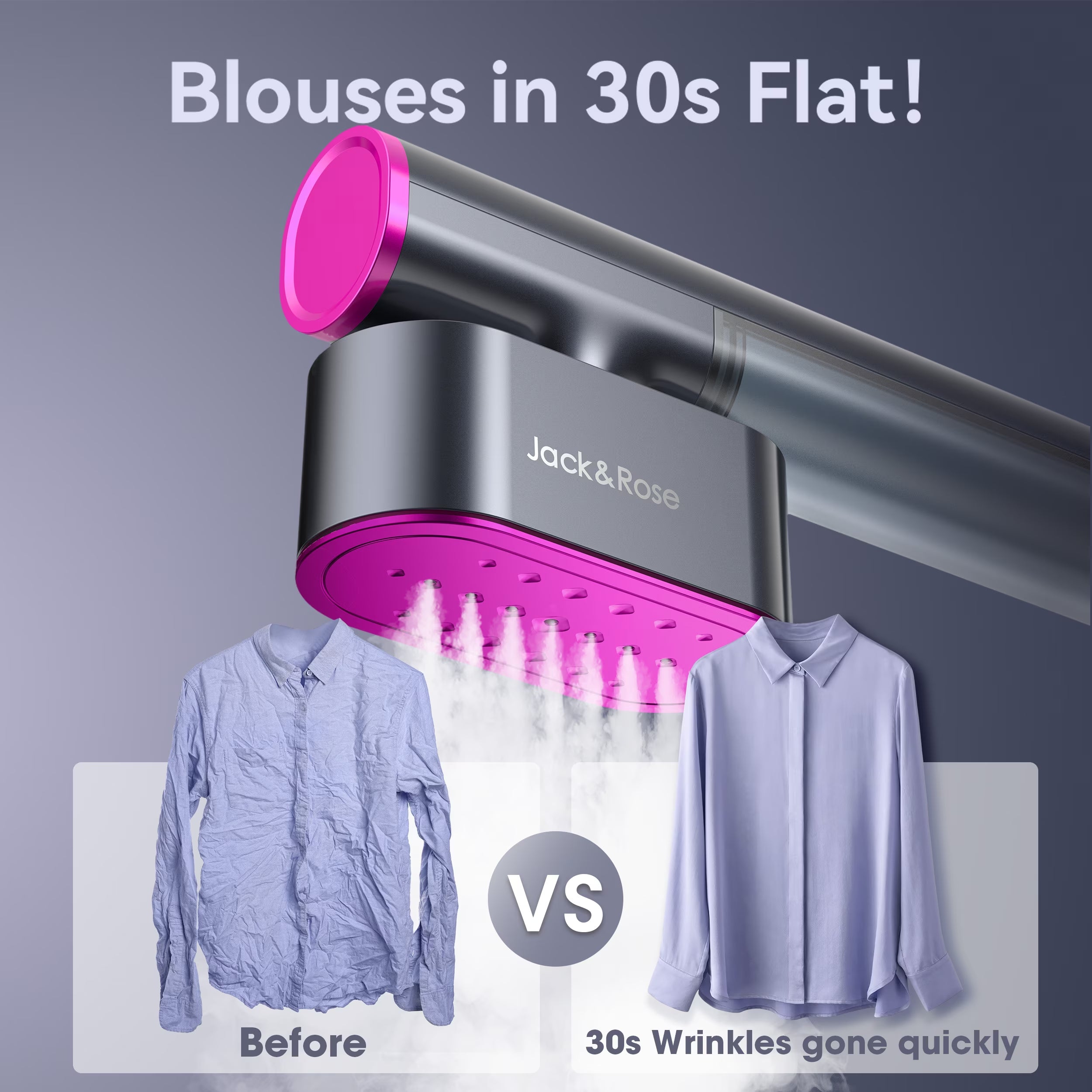 Plancha y Vaporizador de Ropa 2 en 1 Portátil para Viajes
